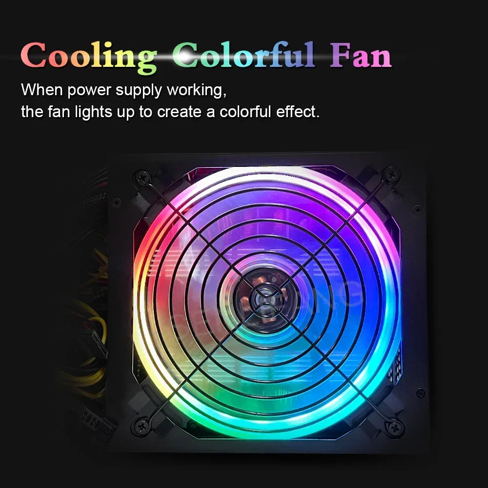 2000W Colorful PSU ATX power Supply ,
Computer Machine Support 8 GPU Cards