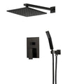 Black Concealed Shower System
Rain Waterfall Bathroom Embedded Shower Faucet Set with Tub Spout