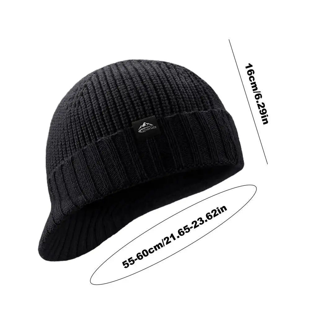 Knit Beanie Winter Beanie Outdoor Warm Hat Comfortable Ear Protection Winter Hat Knit Caps Breathable For Ski Hiking Running