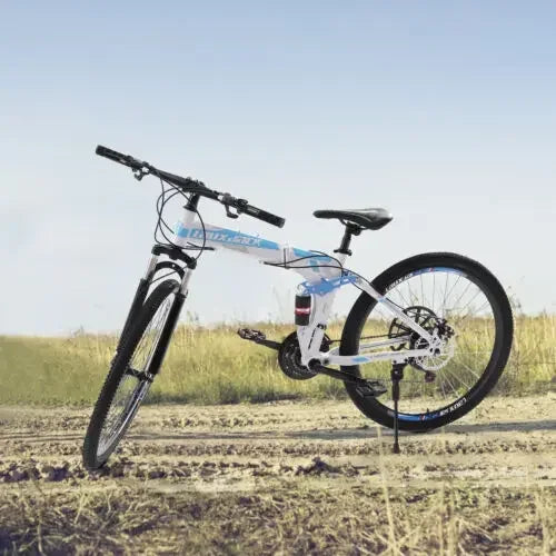 26" Foldable Mountain Bike for Men - 
21-Speed All-Terrain Commuter with Dual Disc Brakes