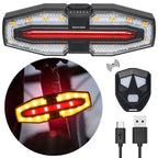 Rechargeable Bicycle Rear Light with Turn Signals .
Warning Bike Lights 
Wireless Remote Control           Bike Rear Light for Night Riding
