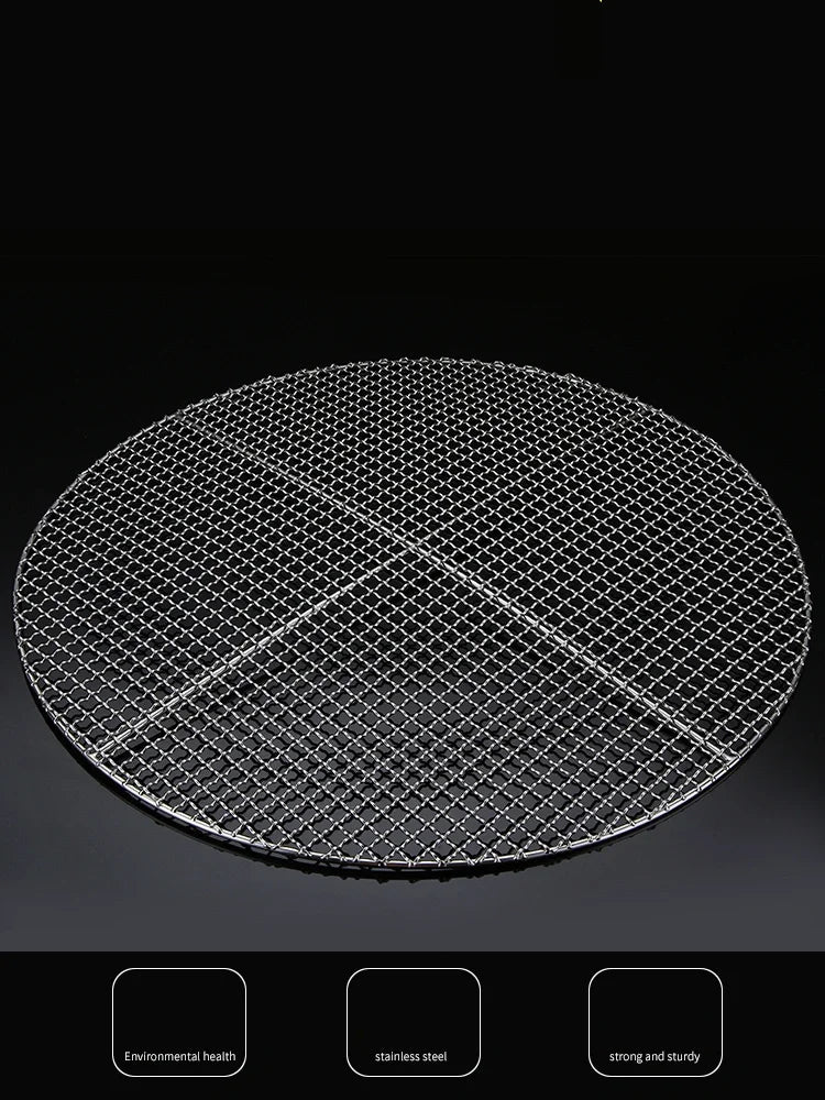 Stainless Steel 304 Food Grade 8-75CM 
Round BBQ Barbecue Grill Wire Grid Mesh Net