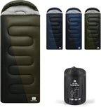 0 Degree XXL Winter Sleeping Bags for Adults Cold Weather,Camping Sleeping Bag for Kids with Compression Sack,4 Season Camping