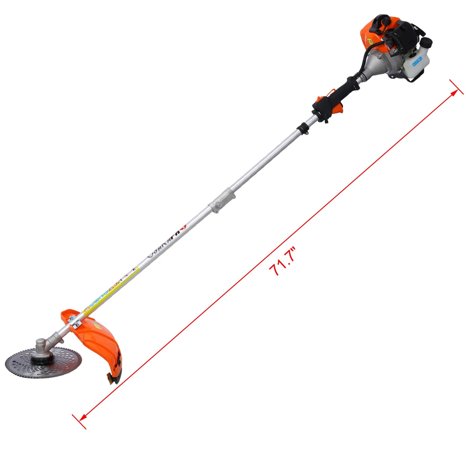 10 in 1 Multi-Functional Trimming Tool, 
52CC 2-Cycle Garden Tool System with Gas Pole Saw,
Hedge Trimmer, Grass Trimmer