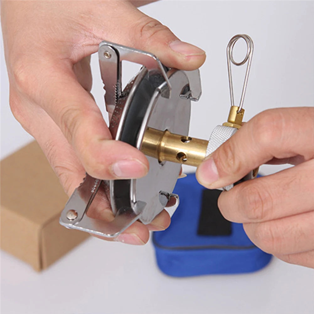Portable Outdoor Camping Gas Stove 
with Adjustable Flame
 Small Lightweight Stove with Storage Bag for Hiking and Climbing