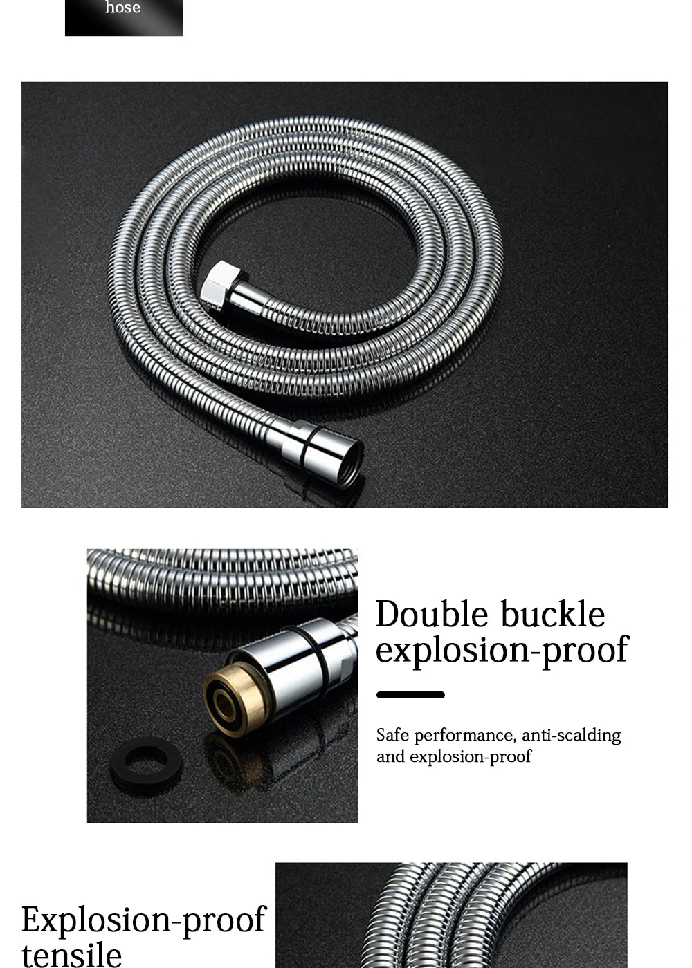Black Concealed Shower System
Rain Waterfall Bathroom Embedded Shower Faucet Set with Tub Spout