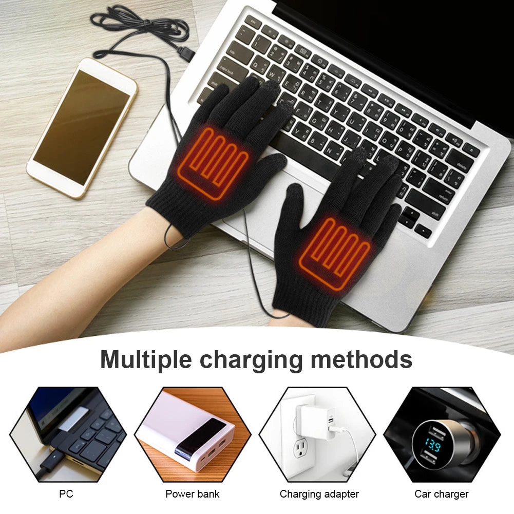 Winter Electric Heated Touch Screen Gloves 
for Outdoor Activities 
like Skiing ,Riding ,Camping and Mountaineering