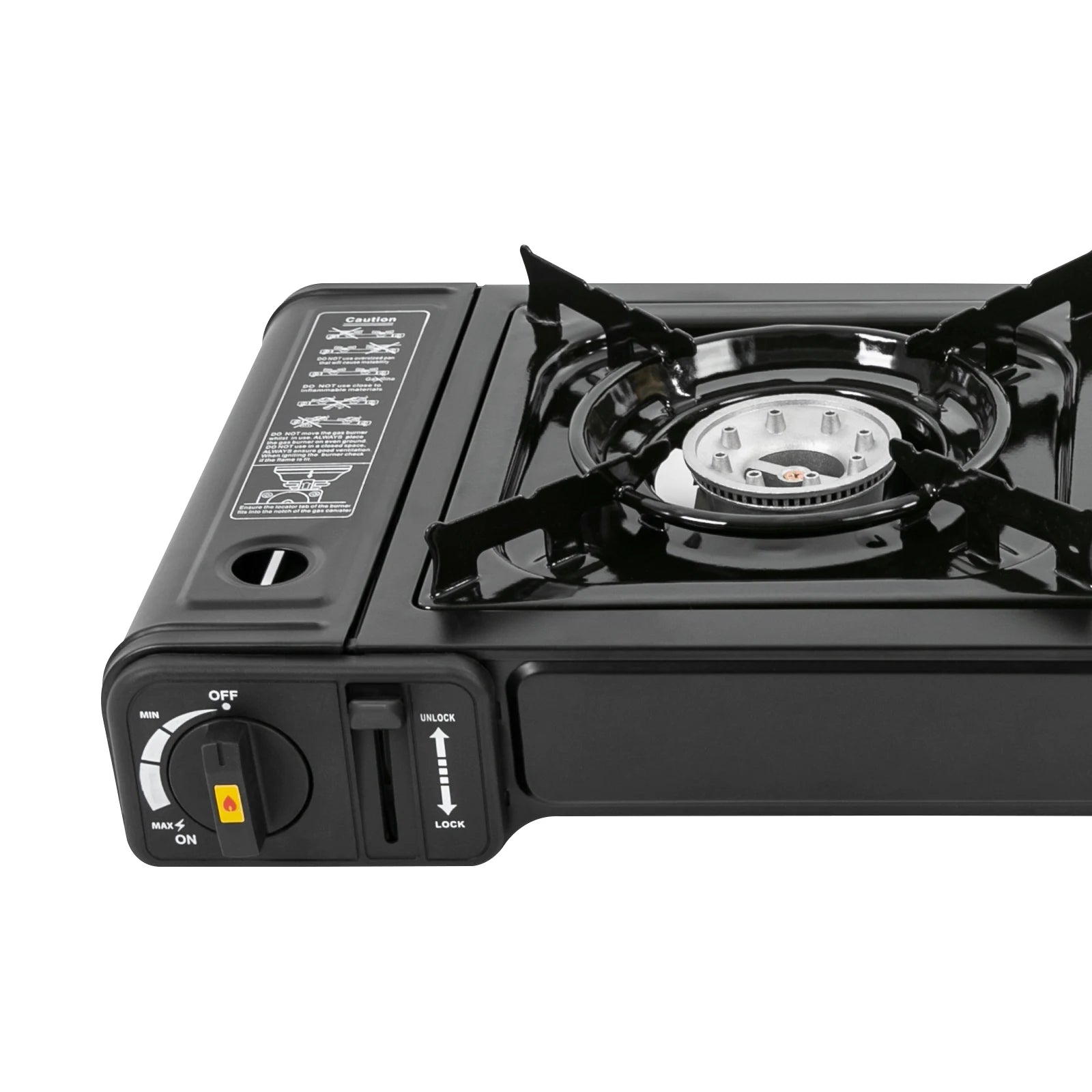 Butane Gas Camping Stove 
Dual Burner Portable Outdoor Grill for Picnic Hiking Trekkin