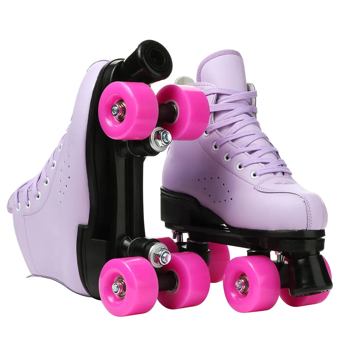 2025 Double-Row Roller Skate Shoes  
4 Wheels Skates For Women Men Outdoor Sport Skating Training Quad Sneakers Size 34 35 36-45