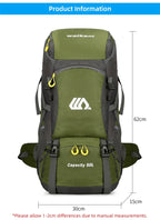 50L Travel Backpack Camping Men Large Hiking Bag 
Tourist Rucksack Waterproof ,Climbing Mountaineering 
A Must have