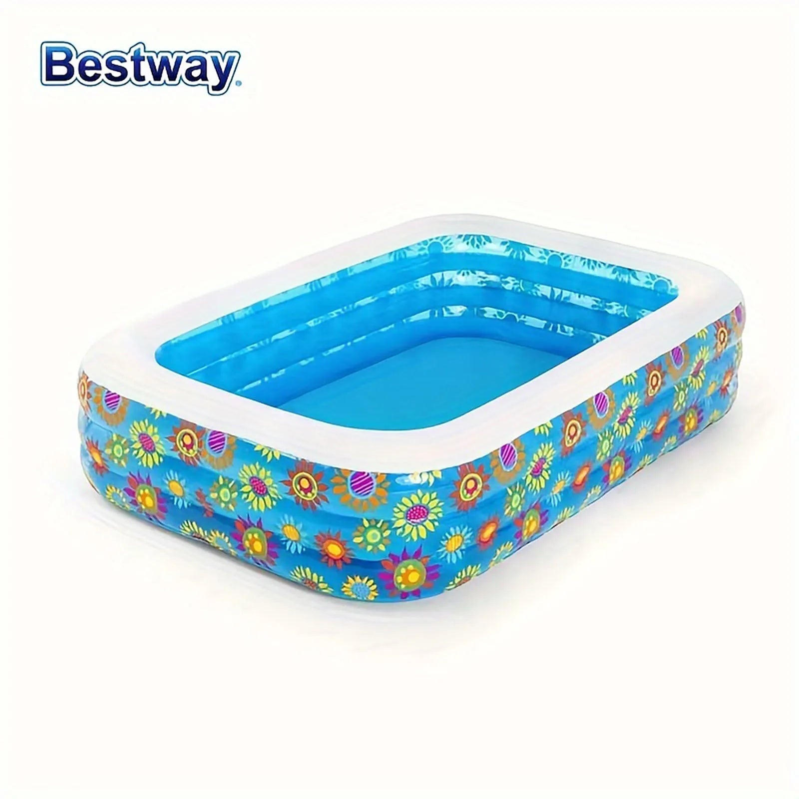 Bestway 54121/54120 Family Inflatable Pool,
 Rectangular Adult Family