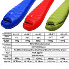 Outdoor Camping White Duck Down Sleeping Bag
Ultralight Winter Autumn Adult Sleeping Bag Suitable for Travel Hiking Camping