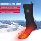 1Pair Winter Heated Socks Anti Slip 
Battery Powered 
Cold-Proof  Heating Warm Long Socks For Outdoor Skiing Hiking