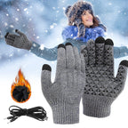 Winter Electric Heated Touch Screen Gloves 
for Outdoor Activities 
like Skiing ,Riding ,Camping and Mountaineering