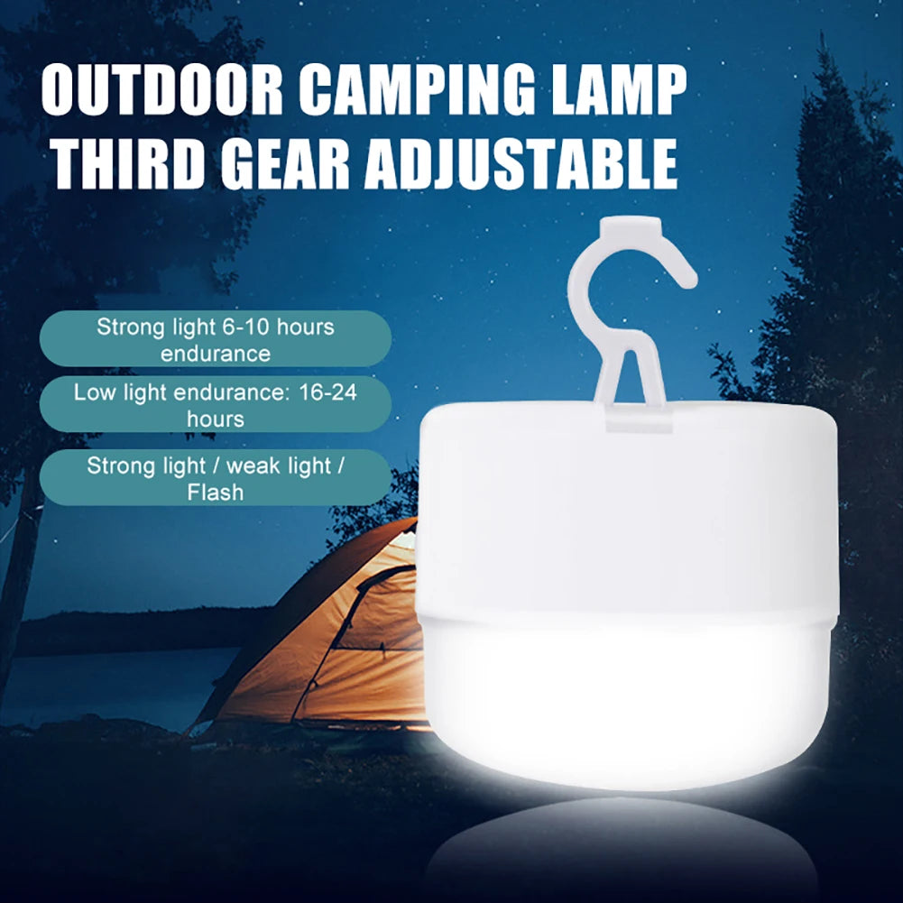 Led Emergency Camping Light 
Portable Tent Hanging Lamp
Rechargeable Night Light Lantern Adjustable for Hiking ,Fishing ,Outdoor
Charges w USB