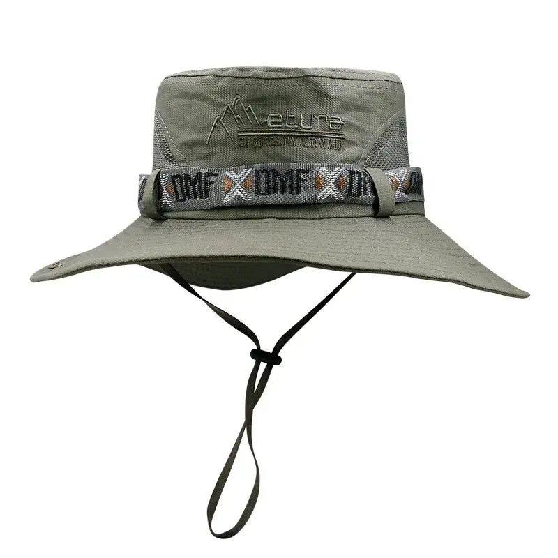 Sun shading hat, with chin strap