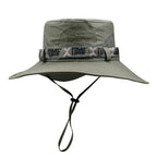 Sun shading hat, with chin strap
