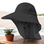 Summer 12CM Large Brim Sun Hat . 
Men Women Breathable Fishing Cap
Sun UV Protection Mesh Fisherman Hiking, Beach