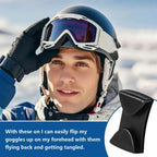 2Pcs/set Ski Goggle Clips Anti-Drop Goggle Grip Side Rails Belt Buckles Quick Release Ski Helmet Clip Mask Holder