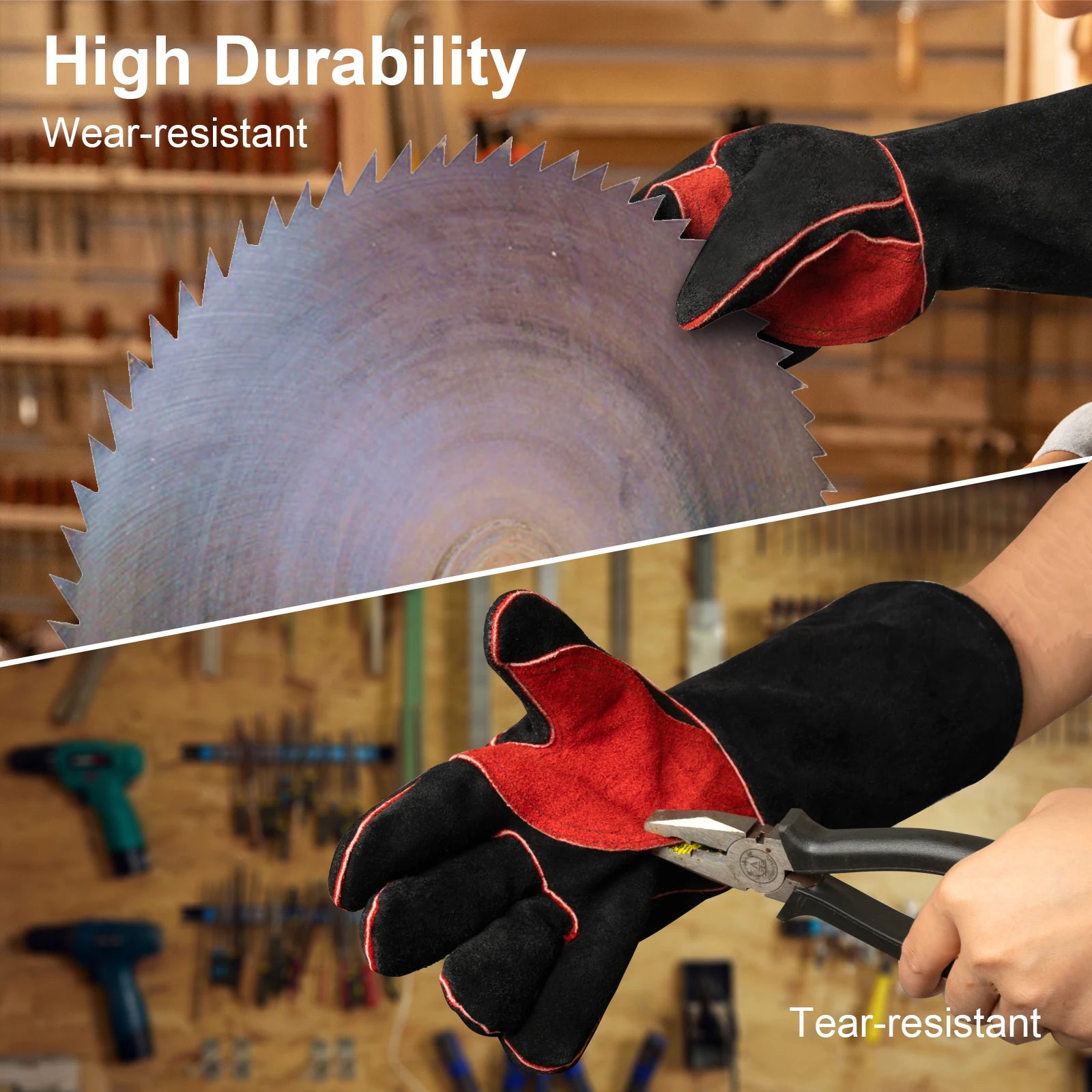 ARCCAPTAIN 16inch Welding Gloves Multifunctional 
Heat Resistant Mig/Stick/Tig Welder