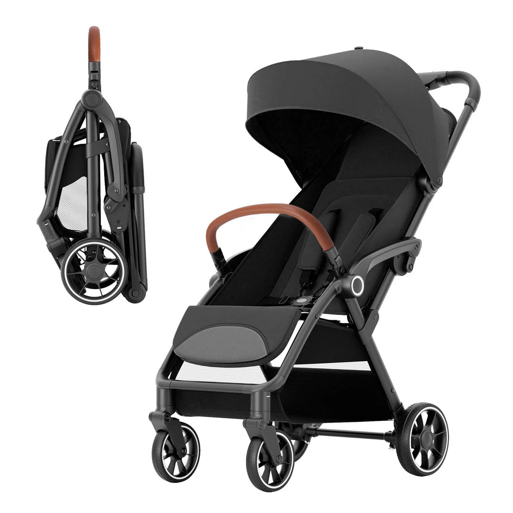Standard Stroller  Seat, Foldable Portable Newborn Stroller ,Luxury Baby Carriage ,Baby,Toddlers,360°Swivel Seat