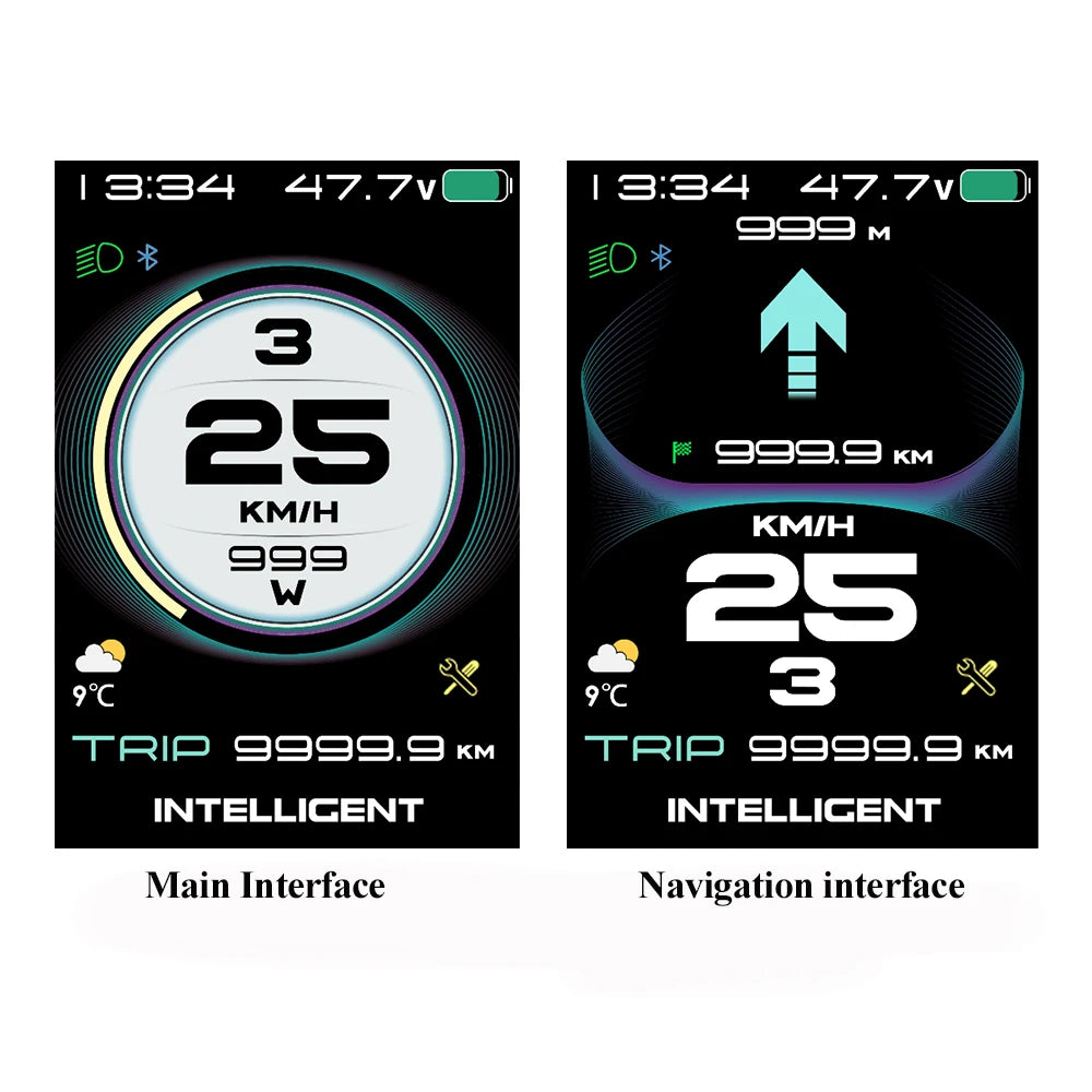 Bafang LCD Color Display Instrument 36V 48V 52V P860C 860C P850C 600C C965 DPC18 BF-UART Protocol Bluetooth 750W Motor E-bike