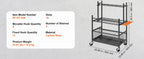 SucceBuy 16 Slots Garden Tool Organizer Yard Tool 
Tower Rack with Hooks Wheels 
Long-Handled Rake Stand Holder for Garage Storage