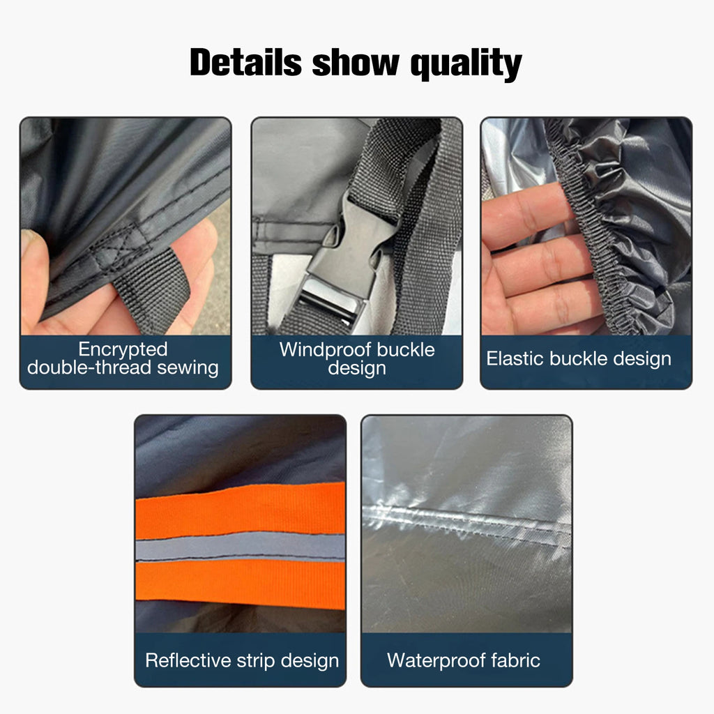 Motorcycle Cover Waterproof Scooter Protective, All Season Outdoor ,Rainproof Cover