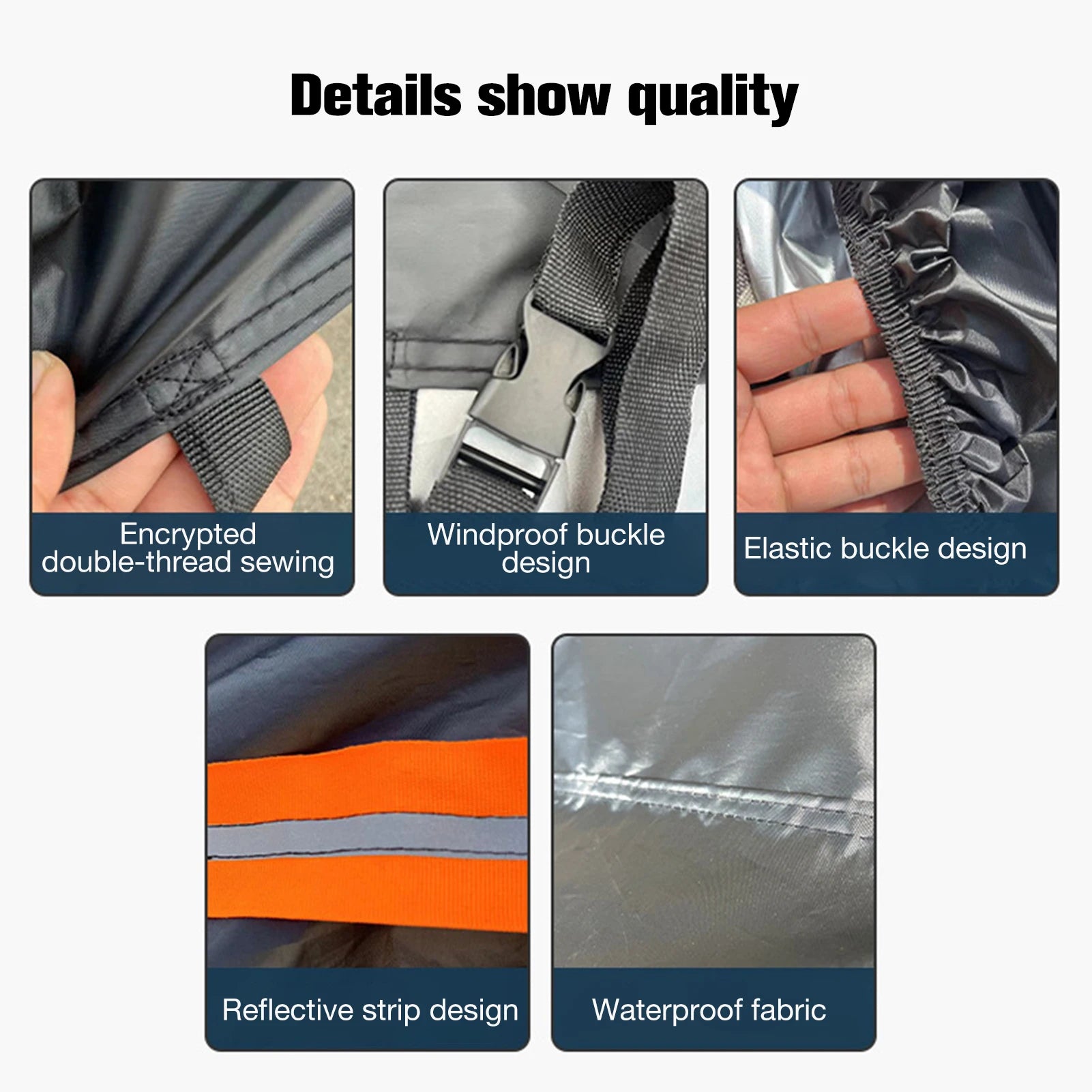 Motorcycle Cover Waterproof Scooter Protective, All Season Outdoor ,Rainproof Cover