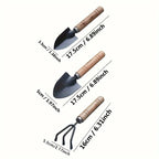 3pcs/set, Garden Tool Set Rake Tip 
Shovel Large Gardening
Mini Succulent Plant Loose Soil Flower Shovel