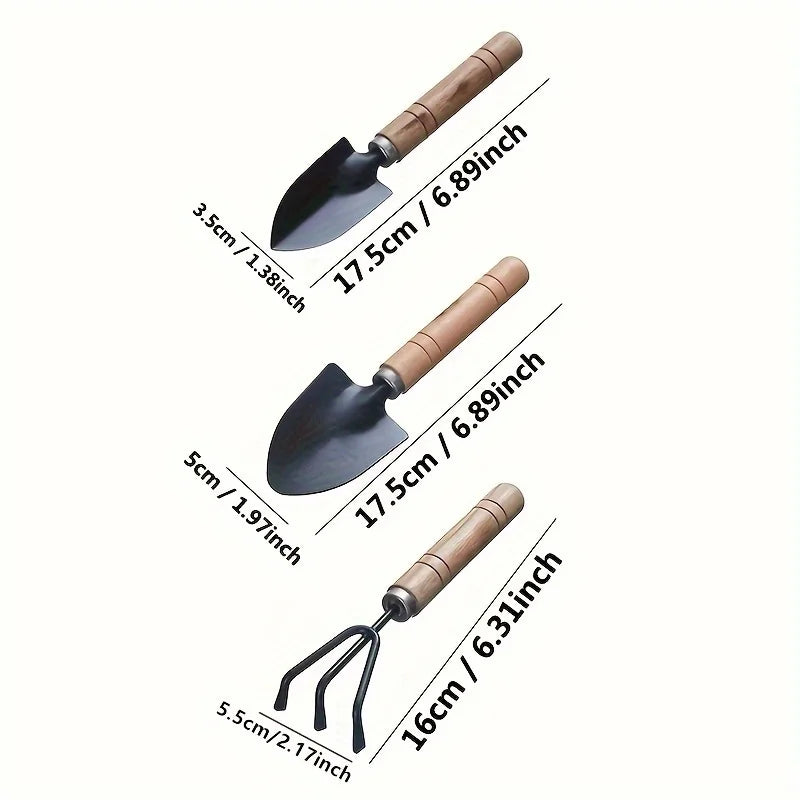 3pcs/set, Garden Tool Set Rake Tip 
Shovel Large Gardening
Mini Succulent Plant Loose Soil Flower Shovel