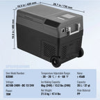 SucceBuy 37QT Portable Car Refrigerator with Ice Making Function 
12 Volt Car Refrigerator Fridge Single Zone Portable Freezer