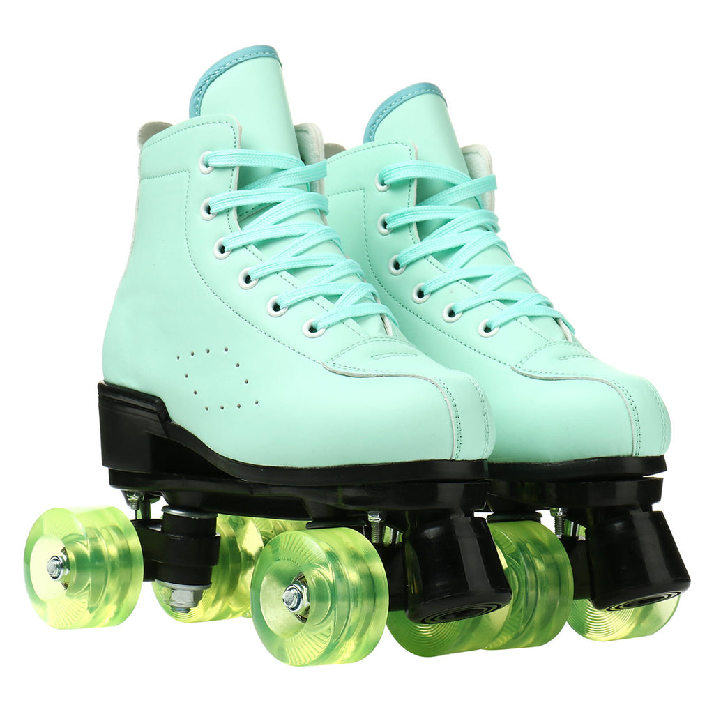 2025 Double-Row Roller Skate Shoes  
4 Wheels Skates For Women Men Outdoor Sport Skating Training Quad Sneakers Size 34 35 36-45