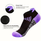 6 Pairs of Women's Sports Compression Socks -
Low-top-- Breathable-- Moisture-wicking, 
Suitable for Running and Outdoor Sports