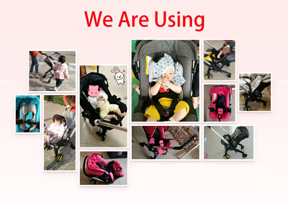 Baby Stroller Safety Car Seat 
Cart Carriage Lightweight Multi-functional
Travel System Baby Pushchair