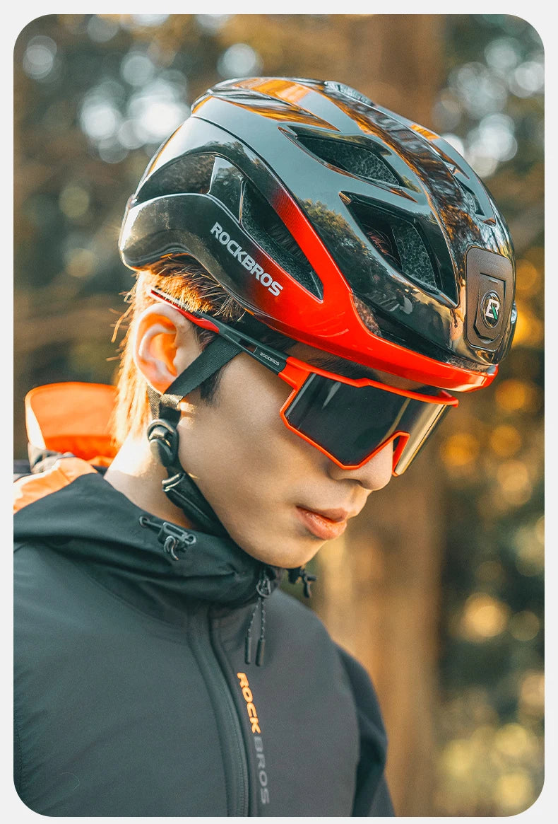ROCKBROS Cycling Glasses Polarized Photochromic Sunglasses Glasses Cycling Outdoor Sports UV400 MTB Road Women Men Bike Goggles
