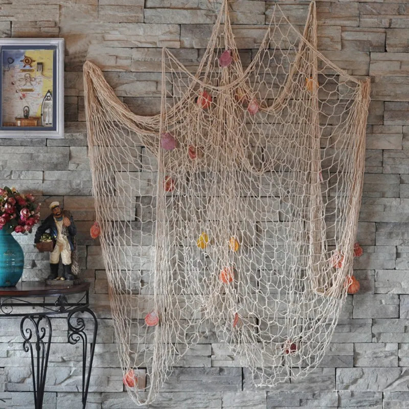 100x200cm Fish Net
Wall Hanging for Pirate Nautical Under The Sea Party Decorations
Ocean Themed Hawaii Beach Parties