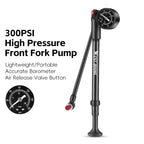 WEST BIKING 400PSI Bicycle Air Pump
 High Pressure MTB Front, Rear Suspension Pressure Gauge Schrader Valve