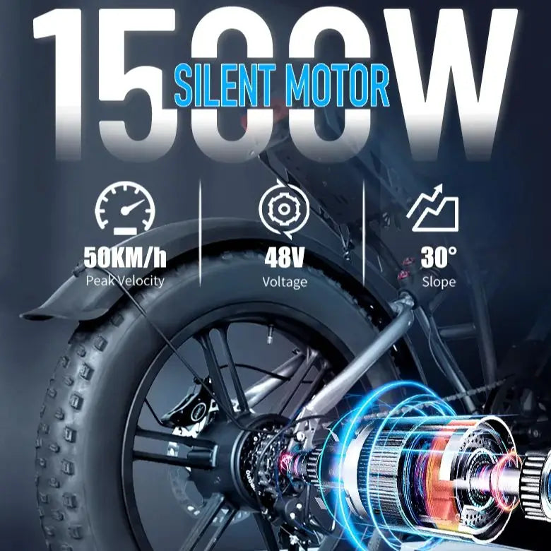 DEEPOWER S7Pro Off-Road Electric Bike 
1500W Motor 48V 60AH LG Battery 
Adults Mountain All-Terrain