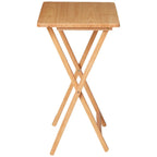 Folding TV Tray Table ,Portable .
Lightweight Solid Rubberwood Space Saving
Easy Storage No Assembly Required Compact Design