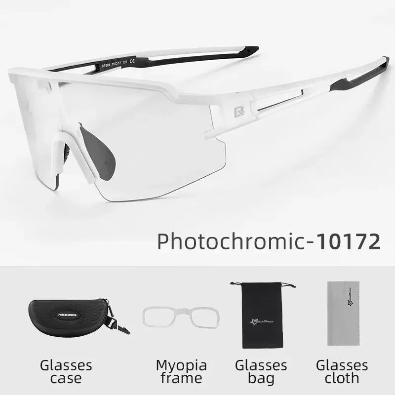 ROCKBROS Cycling Glasses Photo chromic Eye  Windproof Sport glasses