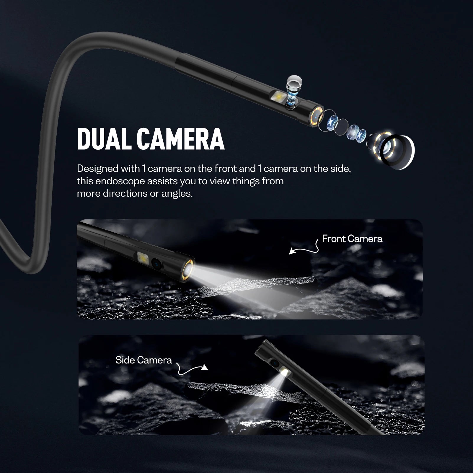 Ulefone  Waterproof 3 in 1 Endoscope /
For ARMOR 9/ARMOR 9E/Power Armor 13/Power Armor 18T