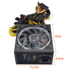 2000W Colorful PSU ATX power Supply ,
Computer Machine Support 8 GPU Cards