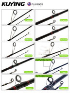 KUYING TETON  5'2" 6' 6'3" 6'4"6'2" 6'6"  Cane Spinning Rod &  Casting FUJI Carbon 1-4g 0.8-3g 2-10g M-Fast bfs