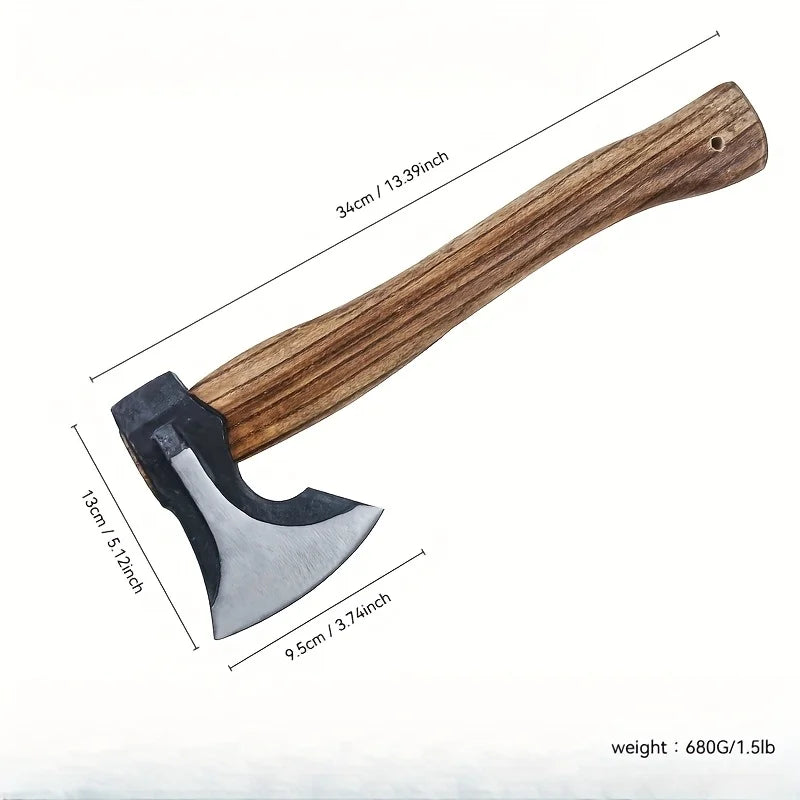 2PCS Professional Firewood Splitting Axe - Anti-Slip 
Wood Handle & Sharp Blade for Efficient Chopping & Outdoor Adventures