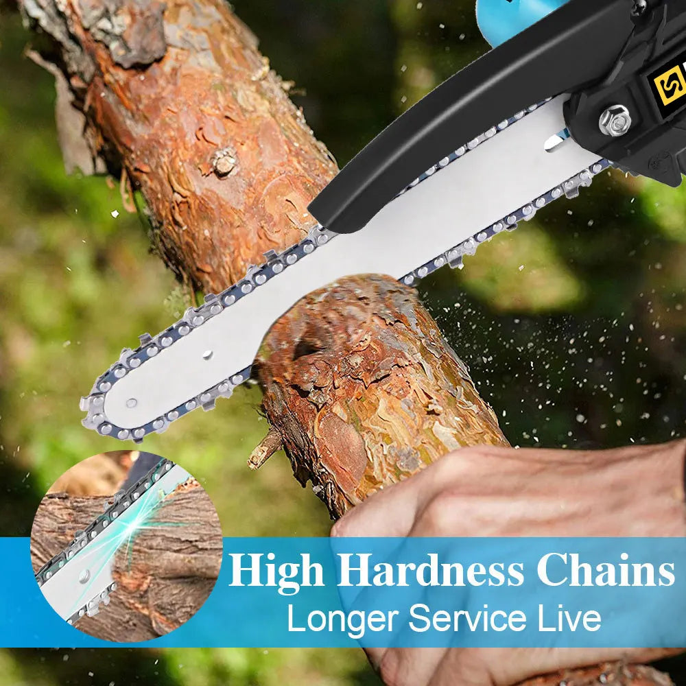 Gisam 8 Inch Brushless Electric Chainsaw
 Cordless Electric Saw Woodworking  
Cutting Tool Compatible with Makita 18v Battery Pin