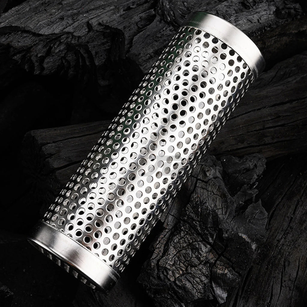 6/12in BBQ Grill Smoke Pipe High Temperature Resistant Round 
BBQ Wood Pellet Smoker 
Tube  Easy To Clean Barbecue Gadgets