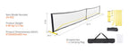 SucceBuy Portable Pickleball Net System
 22FT Full Court Official Regulation Size Pickle Ball Outdoor with Court Line