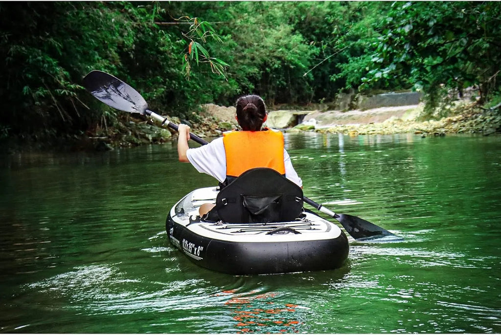 10.2'x35''x8'' Inflatable Kayak with Detachable Seat, SUP-
 Set Includes Hand Pump/Aluminum Oar/Backpack, Boat for Adults