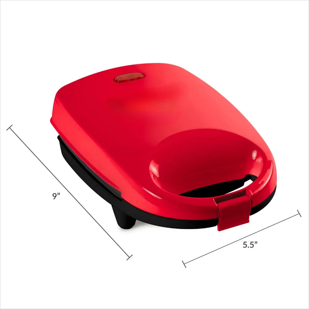 Sandwich Maker Grill, 520 watts, Red